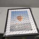 12x16 Picture Frame Black with 11x14 Mat, Display Photo 11x14 with Mat or 12 x 16 Without Mat, Wall Hanging Large Frame with Plexiglass, Black