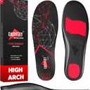 Plantar Fasciitis Relief Shoe Insoles - High Arch Support Inserts Men Women - Orthotics Shoe Inserts for Flat Feet - Work Boots Running Hiking Insoles (S (Men 7-8.5/Women 8-9.5), Black)