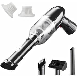 Handheld Car Vacuum Cleaner, Rechargeable Dust Buster with 10000pa High Power Portable Mini Vacuum Cleaner for Car Home Office Pet Cleaning,2 HEPA Filter