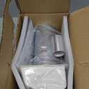 4 Inch Dryer Vent Cover Outside Hooded Wall Vent with Screen and Damper, Exhaust Vent Wall Mount Exterior Wall Vents Cover Cap for Dryer Ventilation&Outdoor Air Exhaust, Galvanized Steel, White