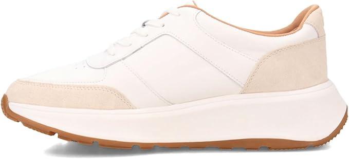 FitFlop Women's F-Mode Leather/Suede Flatform Sneakers, Small