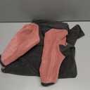 Pinellia Winter Dog Coat, Warm Fleece Jacket, Windproof Pullover Bodysuit, Fullbody Dog Pajamas Onesie - Cold Weather Clothes (Large, Pink)