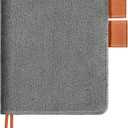 Fullhawl Velvet Cover for A6 Notebooks 4.6 x 6.7 Inches Planner Cover(Dark Grey)
