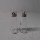 Mouthwash Dispenser For Bathroom, Glass Mouth Wash Dispensers With Cup, Mouthwash Container Bottle Holder For Adults/Kid, 8.8 OZ, Set Of 2