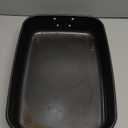 HONGBAKE Lasagna Pan 3 Inch Deep, 15x10" Baking Pan for Oven, Nonstick Cake Baking Dish for Brownie, Roasting Pans with Stainless Steel Handles, Heavy Duty, Dishwasher Safe, Dark Grey