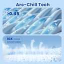 Topcee Cooling Blanket Queen Size- 90"x90" Summer Cooling Throw Blanket for Hot Sleepers Arc-Chill Q-Max >0.45 Cool Fiber, Keeps Cool for Night Sweats, Soft Lightweight Sofa Blankets for Kid Adults
