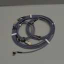 MRGLAS USB C Cable 3.2AUpgraded 90& Gold-Plated, [4-Pack,10+6.6+3.3+1.6FT] Type C Fast Charging Cable Right Angle Nylon Braided USB A to USBC Cord for iPhone 17/16 Samsung S25 Ultra S10 Note 10 (Grey)