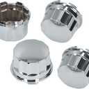 4Pcs ATV Tire Wheel Hub Cap, Dust Center Hub Cap Covers Compatible with 8Inch 10inch 12inch 14inch Alloy Wheels ATV Quad