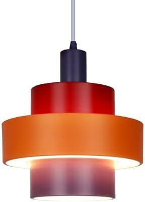 Lampe House Pyramid Pendant Lights 4-Ring,LED Technology Metal Acrylic Shade Modern Pendant Light Fixtures Adjustable Height Hanging Lights for Kitchen Island Bedrooms Kids Living Rooms & Dining Areas