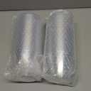 JOLLY CHEF 100 Pack Clear Plastic Cups, 9 oz Crystal PET Party Cups, Classic Clear Disposable Cup for Wedding, Thanksgiving, Birthday, Halloween, Christmas Party