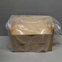 Hacaroa 3 Tier Bamboo Desktop Organizer with 3 Drawers, Mini Tabletop Craft Box Cosmetic Storage Drawer with Handle, Portable Desk Letter Mail Sorter for Office Supply, Toiletries