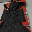 Kuoser Waterproof Dog Coat, Reversible Dog Jacket for Medium Dogs, Adjustable Durable Doggie Winter Coat Warm Puppy Cold Weather Apparel from Small to Large Breed, Bright Red (Medium)