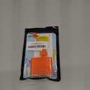 SD Card Reader for iPhone, Memory Card Reader with USB-C to Light-ning Adapter Plug and Play Trail Game Camera Micro SD Card Viewer Support SD/TF Card and USB for iPad No App Required (Orange)