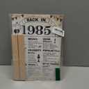 DARUNAXY 41st Birthday Party Decorations, Vintage Back in 1985 Poster Acrylic Sign with Stand 41 Year Old Party Supplies for Men& Women Vintage 1985 Table Decor 41st Anniversary Class Reunion Gifts