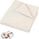 PEASUG 100% Cotton Muslin Fabric, 63 Inch X 2 Yards Unbleached Muslin Fabric by The Yard, Medium Weight Draping Fabrics Suitable for Sewing Embroidery, Garments, Crafts Material-Natural