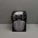 wenegg Ice Bucket with Lid, Scoop, Tongs and Strainer - Well Made Insulated Stainless Steel Keep Ice Frozen Longer - Ideal for Cocktail Bar, Parties, Chilling Wine, Champagne - 3 Liter  (Black)