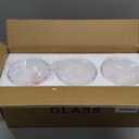 Fixture Replacement Clear Glass Shade, E26 Base with 1-5/8" Fitter, 3-Pack Cone Replacement Shades for Pendant Light, Wall Sconce, Vanity Light, Table Lamp