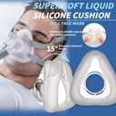 Full Face CPAP Mask, Full Cover Replacement Kit, Comfort Series Nasal CPAP MASK, Cpap Masks Includes Headgear, Cushion, Frame and Elbow(L)