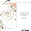4 x Happy Wife Birthday Card from Husband, Best Birthday Gift Ideas for Her, Funny Birthday Gifts for Wife