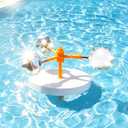 Duck Deterrent for Pool Floating Reflective Bird Scare Device, Automatic Swinging, Keep Birds Ducks Away from Your Backyard, Pool, Boat and Garden Roof