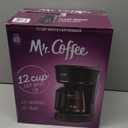 Mr. Coffee 12-Cup Switch Coffee Maker Black: Electric Drip Coffee Machine, 60 oz Capacity, Dishwasher-Safe Parts