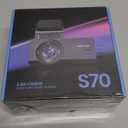 Dash Cam Front and Rear, 2.5K Dual Dash Camera for Cars, Car Camera with 3.16" IPS Screen, 170° Wide Angle, WDR Night Vision, G-Sensor, 24H Parking Monitor, 32GB Card Included, Support 256 GB Max
(Black)