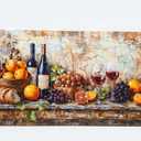 Canvas Wall Art For Living Room Wall Decor For Bedroom Kitchen Wall Decoration Wine Glass Landscape Painting Farmhouse Pictures Artwork Room Aesthetic Home Decor, 24x48