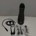 H2ofloss Water Dental Flosser Teeth Pick -Portable Oral Irrigator with 5 Modes, Rechargeable IPX7 Waterproof Orthodontic Teeth Cleaner Pick Cordless for Home Travel-300ml Water Tank (Black)