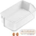 DA97-12650A Compatible for Samsung RF263beaesr RF260beaesr RF261beaesr Rf260beaeww Sam-sung Refrigerator Door Shelf Bin,Right Side Samsung Fridge Door Shelves