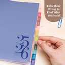 Rileys Academic Planner 2025-2026, Daily, Weekly & Monthly Planner, July 2025 - June 2026, Student Notes Pages, Twin-Wire Binding, Weekly Agenda for School & Work (8 x 6-Inches, Blue, Classic)