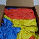 Giant Inflatable Beach Ball Jumbo Rainbow Color Ball Huge Beach Ball Inflatable Beach Toys Plastic Inflatable Balls for Pool Summer Beach Pool Party Event Massive Games (Blue, Yellow, Red, 60 In)