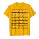 Brick Wall Halloween Costume Funny Simple Group Costume Idea T-Shirt XL