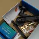 Smart Door Lock with Knob, Keyless Entry Door Locks with Handle, Fingerprint Door Knob for Bedroom/Front Door/Apartment, Generate Passcode Remotely, Black