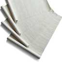 Replacement Fabric Panels for Sliding Glass Door (4-Pack, 23"x96"), Fabric Only, Natural Woven Blind Slats, Trimmable, Sheer, Track & Bottom Rail Not Included,Beige Cream