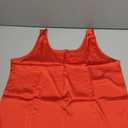 CHICMERS Women Silk Satin Tank Tops Sleeveless Camisole Blouses Scoop Neck Summer Basic Tank Shirt Business Casual Outfits Red L