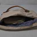 Weekender Bags for Women,Personal Item Travel Bag with Shoes Compartment,Overnight Travel Duffel Bag with Toiletry Bag (Large, Wr-Beige&Brown with Laptop Pocket)