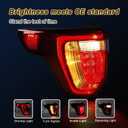 Tail Lights Compatible with 2016 2017 2018 2019 Ford Explorer Rear Brake Lamp Assembly With Wire Harness and Bulbs Replace FB5Z13405A (2016-2019 Ford Explorer, Left Driver Side)