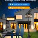 3-Head Outdoor Lamp Post Light with Outlet, 100% Aluminum Anti-Rust