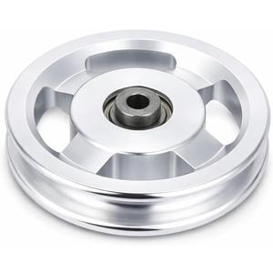 Alomejor Aluminum Alloy Bearing Pulley Wheel for Gym Equipment, Universal Fitness Accessory, 90mm and 115mm