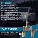 5pcs Transmission Solenoid Transmission Shift Solenoid kit U140E U241E Fits for Solara ES300 RAV4 RX300 Camry Celica Highlander Matrix(Refurbished parts)