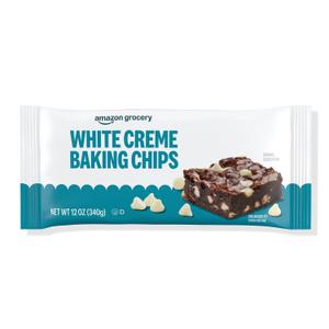 2 x Amazon Grocery, White Creme Baking Chips, 12 Oz (EXP 09/28/26)