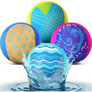 Realspring Water Skipping Ball for Children Water Grip Bouncing Ball Summer Beach Pool Toy for Adult Fun Swimming Pool Games Party Lake River Favors, 2.36 inches in diameter
