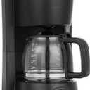 Amazon Basics 5-Cup Drip Coffeemaker with Glass Carafe and Reusable Filter, Black, 7.9 x 7.5 x 10.5 inches