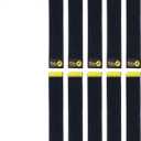 Selfie Straps by Wrap-It Storage, 9-inch (10-Pack), Black - Stretchy Hook and Loop Cord Organizer that Stays Attached to Cord for Electrical Cable Management and Organization