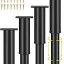 Wlrrcwdttc 4 Pcs Adjustable Bed Support Legs for Bed Frame/Bed Center Slat, Metal Adjustable Furniture Legs 7.08-13 inch for Bed/Sofa/Cabinet/Couch/Dresser/Table, Thickened Heavy Bed Replacement Legs
