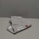 Comfortable Polycotton Dog Hoodie: Soft, Lightweight Puppy Vest for Small and Large Dogs, Highlighting the Heartfelt 'I Only Love My Bed, My Mama, I'm Sorry' Slogan Print Grey Medium (M-(6~13lb) | Chest(~17.7"))