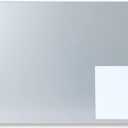 MMF Industries STEELMASTER Magnetic Bulletin Board - 24 x 14 Inches - Silver - Includes 6 Magnets, 4 x 6 Dry Erase Board & Dry Erase Marker - Scratch Resistant Finish - Horizontal & Vertical Display