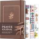 Legend Prayer Journal for Women & Men  Daily Devotional Notebook  Bible Study Supplies & Accessories  Faith Based Gifts  Religious Planner & Spiritual Gods Book, 5.8 x 8.3" (Dark Terracotta)