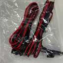 Nilight 2PCS 12FT SAE to SAE Extension Cable 16AWG 2 Pin Wire Cord Harness with 12V-24V DC Quick Connect Disconnect Connector with Dust Cap