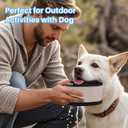 Portable Dog Bowls with Clasp,Foldable Outdoor Dog Water Bowls Leak Proof Pet Feeding Dish Hiking Accessories for Camping Traveling Walking (Pink)